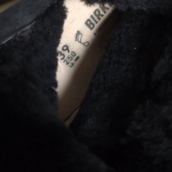 Birkenstock Boots 39 | Size 8 Woodbury SHEARLING Boots Black 39 REG - Picture 7 of 9